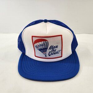 Re/Max Hot Air Balloon Trucker Hat Vtg Above the Crowd Adjustable M/L 1980s